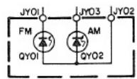 MARANTZ 2100L - FUNCTION INDICATOR BOARD SCHEMATIC DIAGRAM AND COMPONENT LOCATIONS - PY01 - 1