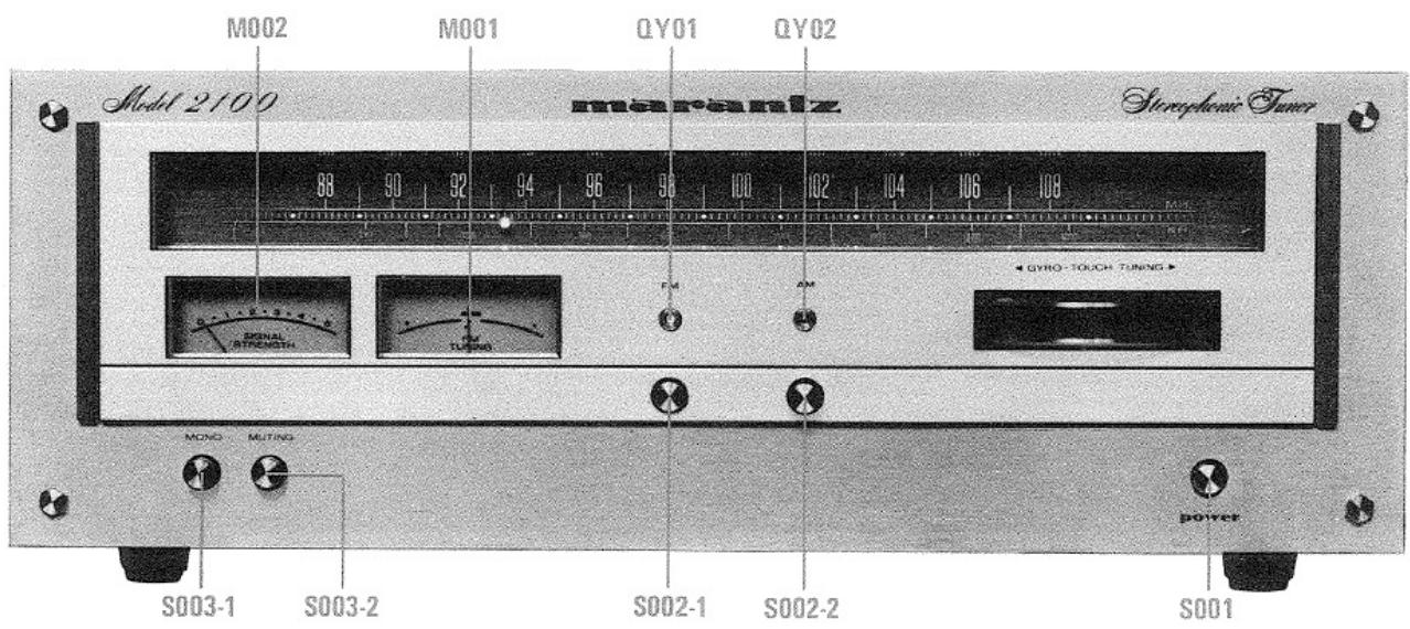 MARANTZ 2100L - CHASSIS - TOP VIEW - U.S.A. & CANADA - 4