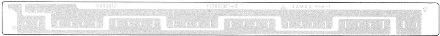 MARANTZ 2100L - DIAL LAMP BOARD SCHEMATIC DIAGRAM AND COMPONENT LOCATIONS - PZ01 - 2