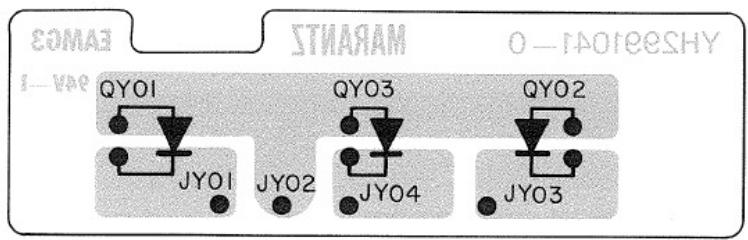 MARANTZ 2100L - FUNCTION INDICATOR BOARD SCHEMATIC DIAGRAM AND COMPONENT LOCATIONS - PY01 - 2
