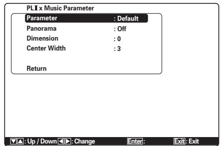 MARANTZ CD 6003 - 3-2 PLIIx (PRO LOGIC IIx) MUSIC PARAMETER - 1