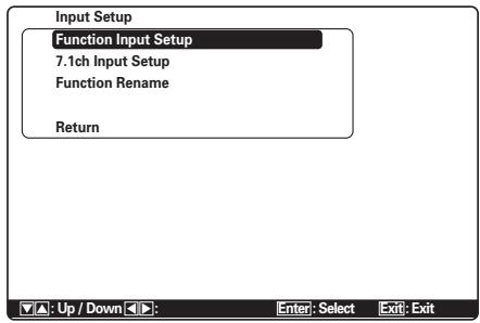 MARANTZ CD 6003 - INPUT SETUP (CONFIGURATION D'ENTRÉE) - 1