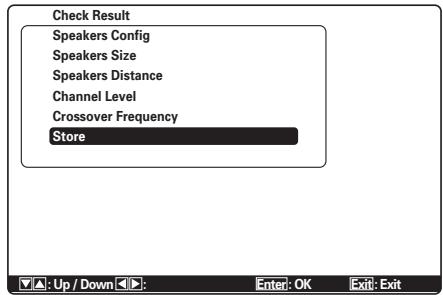 MARANTZ CD 6003 - Mise en mémoire des résultats des mesures - 1