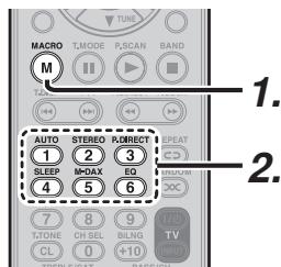 MARANTZ CD 6003 - UTILISATION DES MACROS - 1