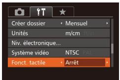 CANON G7X - Déactivation des opérations sur l'écran tactile - 1