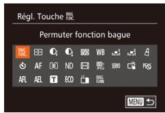 CANON G7X - Attribution de fonctions aux touches - 3