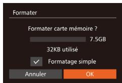 CANON G7X - Formatage simple - 1