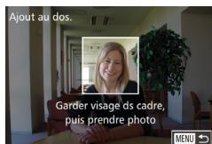 CANON G7X - Enregistrement des informations d'identification de visage - 4