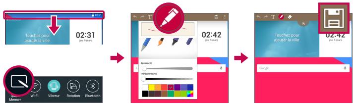 LG G PAD 7.0 - Capture d'écran pour votre QuickMemo. - 1