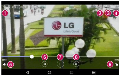 LG G PAD 7.0 - Lecture d'une vidéo - 1