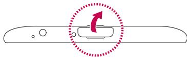 LG G PAD 7.0 - Insertion d'une carte microSD - 1