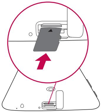 LG G PAD 7.0 - Insertion d'une carte microSD - 2