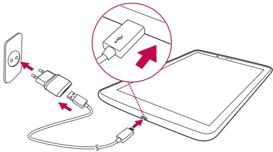 LG G PAD 7.0 - Charger votre tablette - 1