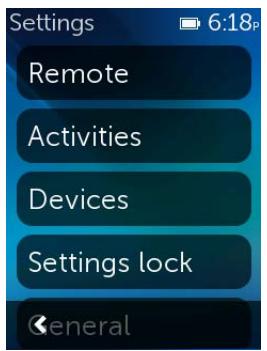 LOGITECH HARMONY ULTIMATE ONE - Choosing an alternate background image - 1