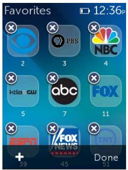 LOGITECH HARMONY ULTIMATE ONE - Managing your Favorites - 2