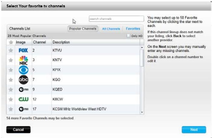 LOGITECH HARMONY ULTIMATE ONE - Adding, modifying and reordering Favorites - 1