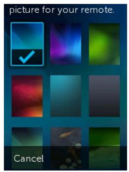 LOGITECH HARMONY ULTIMATE ONE - Choosing an alternate background image - 3