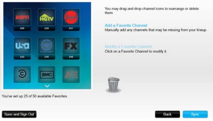 LOGITECH HARMONY ULTIMATE ONE - Setting up Favorites - 3
