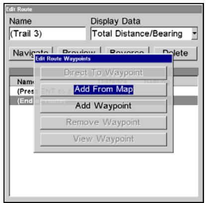 LOWRANCE 5200C - Routes Created in the Unit - 3