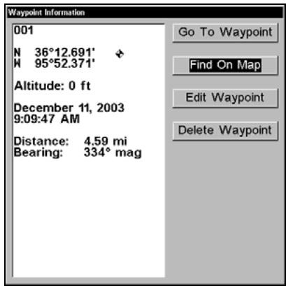 LOWRANCE 5200C - Find Waypoints - 5