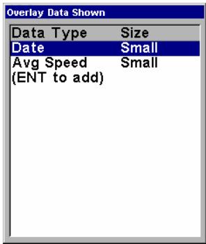 LOWRANCE 5200C - To remove overlaid data: - 1