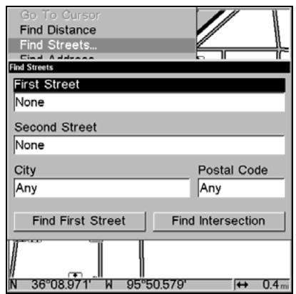 LOWRANCE 5200C - Find a Street - 2