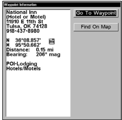 LOWRANCE 5200C - Find Any Item Selected by Map Cursor - 2