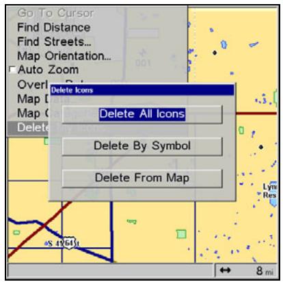 LOWRANCE 5200C - Delete an Icon - 2