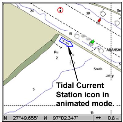 LOWRANCE 5200C - To view Tidal Current information: - 2