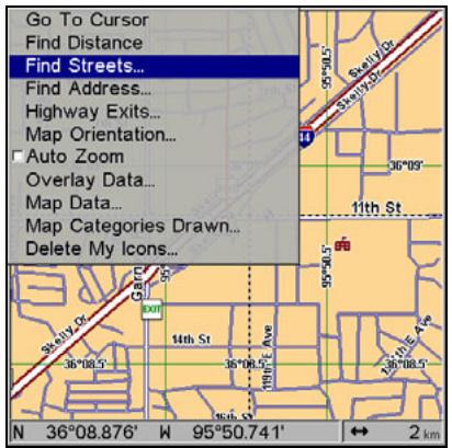 LOWRANCE 5200C - Find a Street - 1