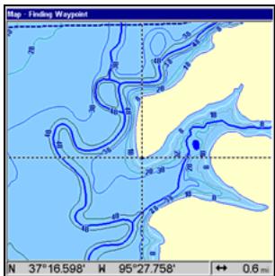 LOWRANCE 5200C - Create Icon on Map - 1
