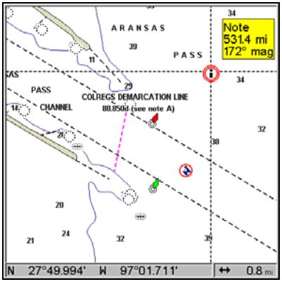 LOWRANCE 5200C - Nautical Chart Notes - 1