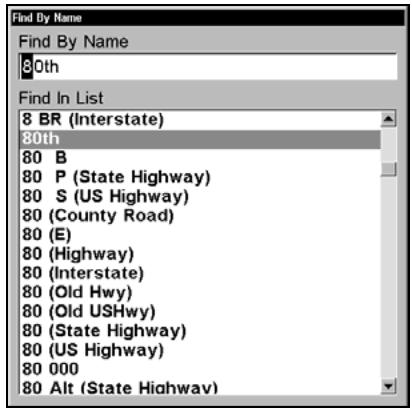 LOWRANCE 5200C - Find a Street - 3
