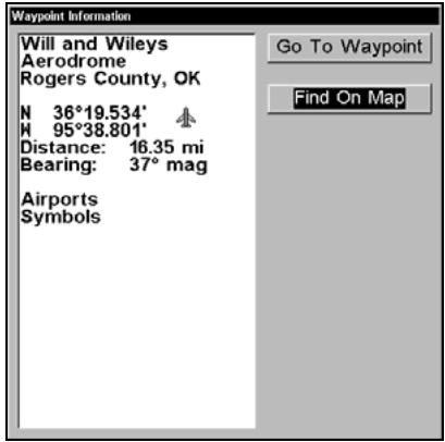 LOWRANCE 5200C - Find Map Places or Points of Interest (POI) - 9