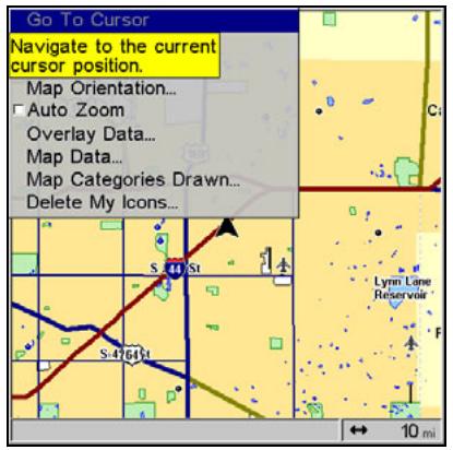 LOWRANCE 5200C - Pop-up Help - 2