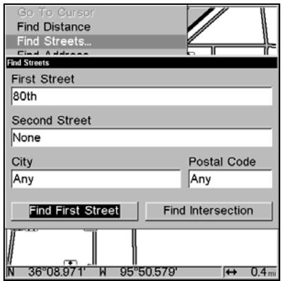 LOWRANCE 5200C - Find a Street - 4