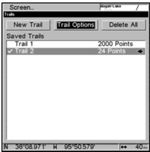 LOWRANCE 5200C - General Trail Options - 2