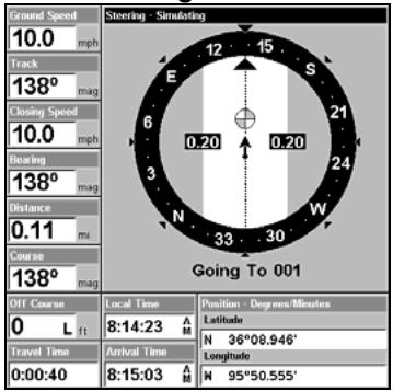 LOWRANCE 5200C - Navigate a Route in Reverse - 1