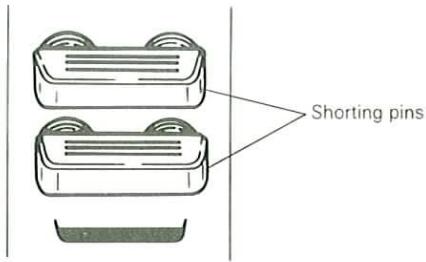 Shorting pins