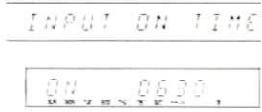 KENWOOD T74L - Input the ON time using the numeric keys. - 2