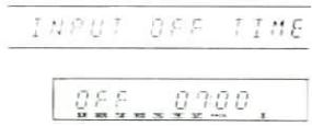 KENWOOD T74L - Input the OFF time using the numeric keys. - 2