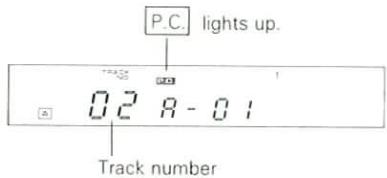 P.C. lights up. 028-01 Track number