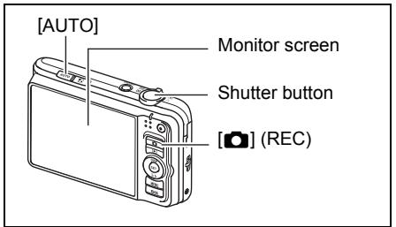 CASIO EXILIM EX-H15 - Use [AUTO] to select Auto recording mode. - 2