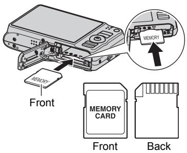 CASIO EXILIM EX-H15 - Load a memory card. - 1