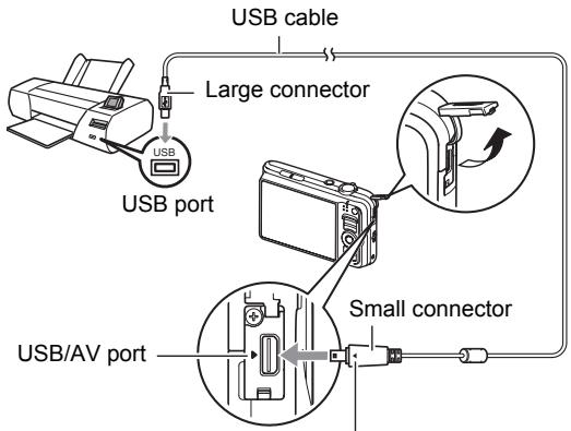 CASIO EXILIM EX-H15 - Connecting the Camera to a Printer - 1