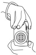 CASIO EXILIM EX-H15 - Holding the Camera Correctly - 2