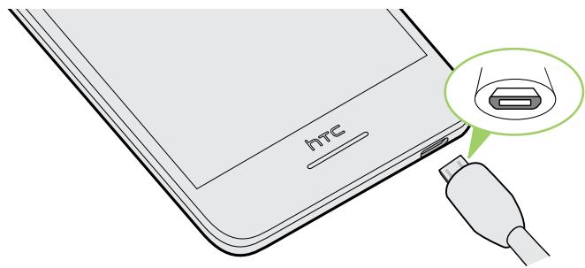 HTC DESIRE 728 E - Charger la batterie - 2