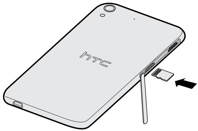 HTC DESIRE 728 E - Installer la carte mémoire - 1