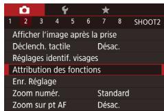 CANON POWERSHOT G3 X - Attribution de fonctions aux commandes - 3
