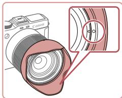 CANON POWERSHOT G3 X - Utilisation d'un pare-soleil (vendu séparément) - 4